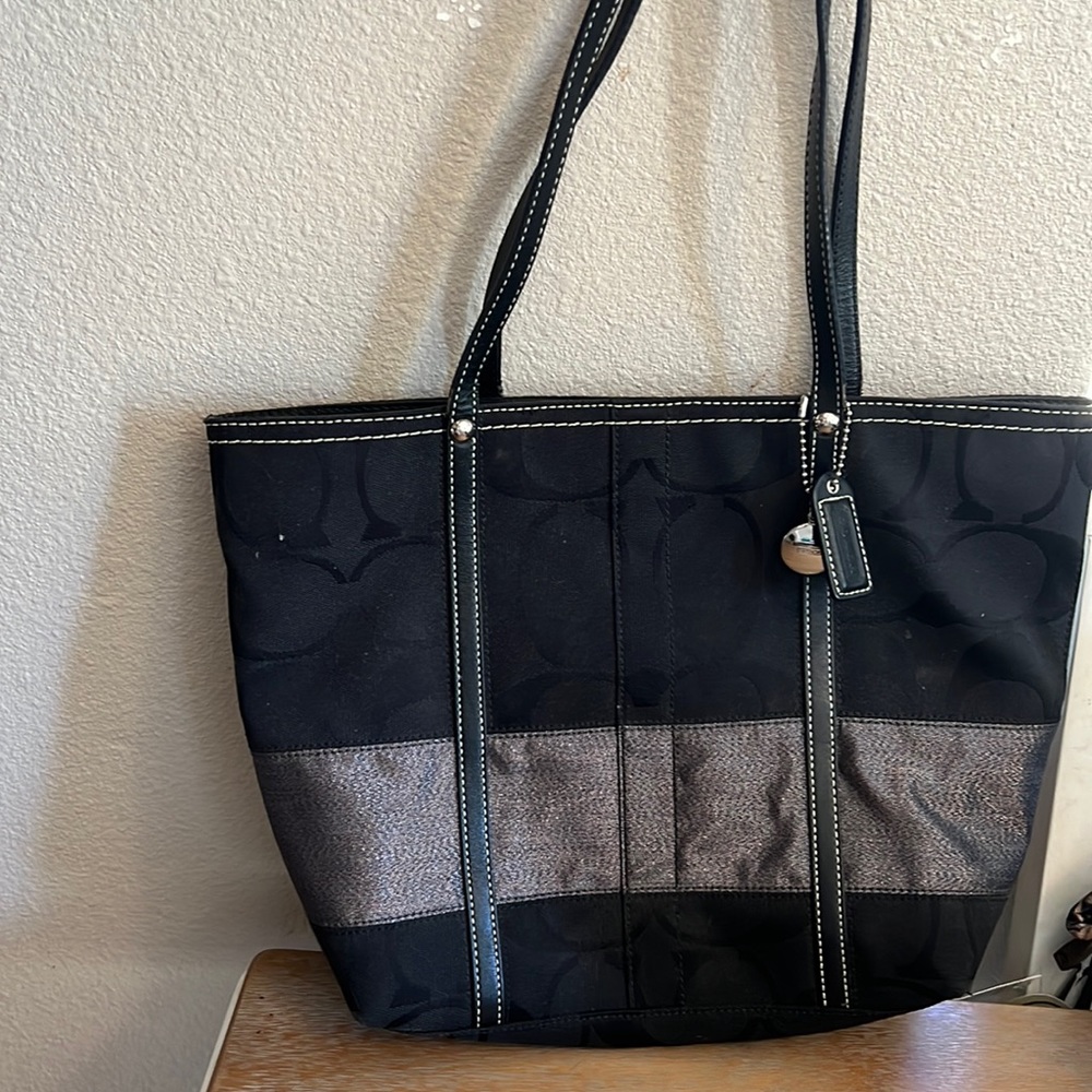 black coach purse